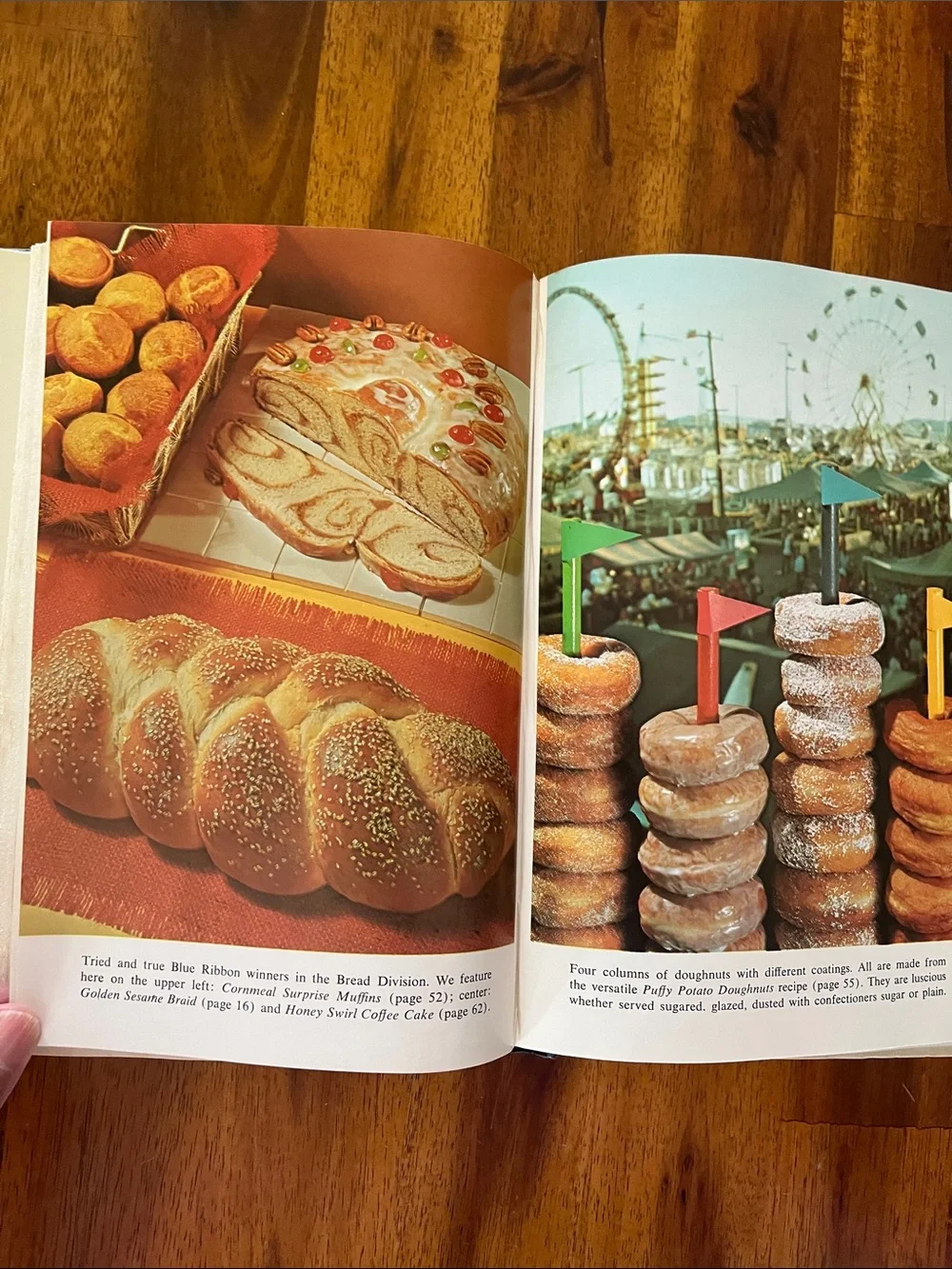 1975 Country Fair Cookbook HB/DJ Vtg W/Color Photos 70s Recipes Grandma Core